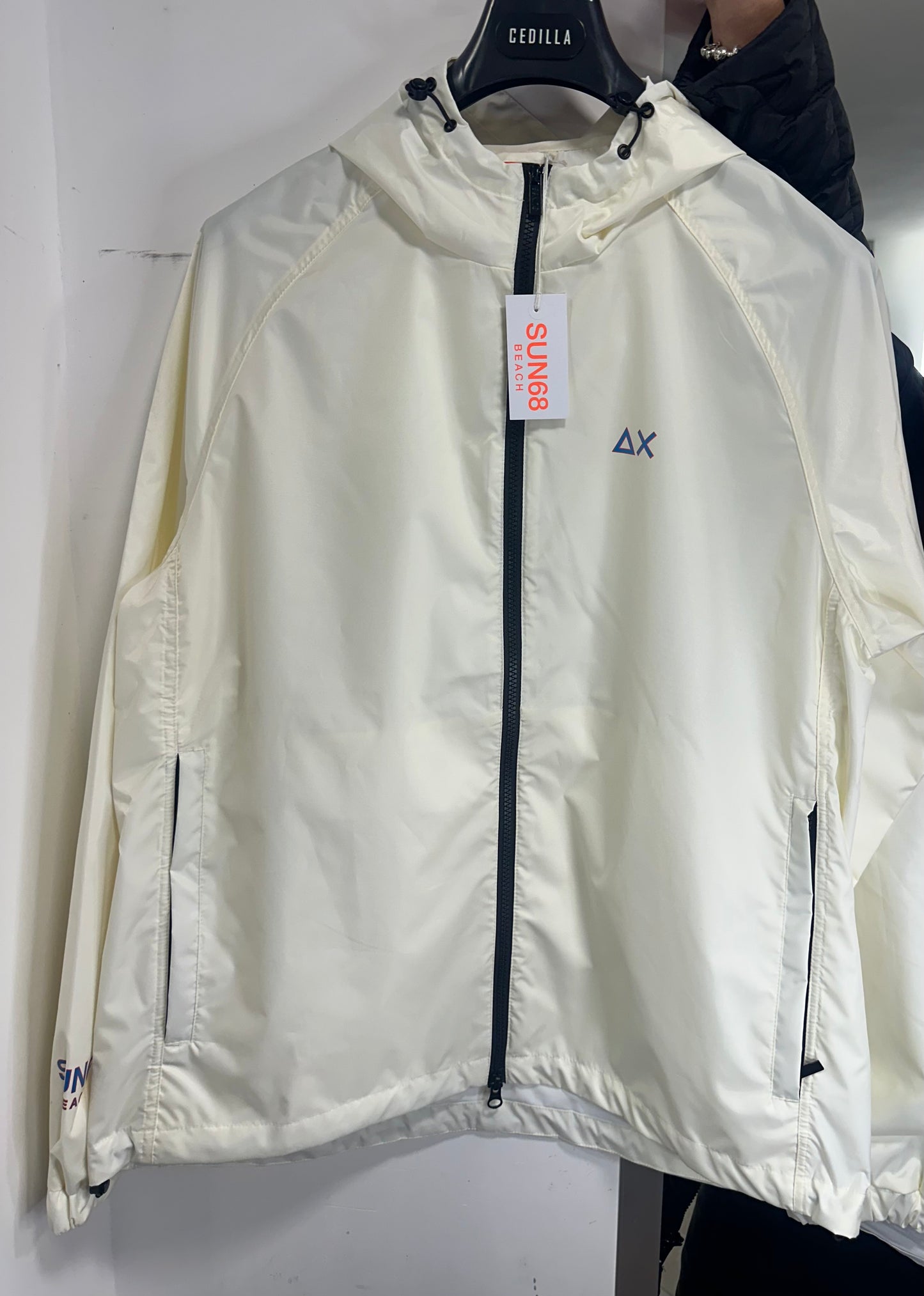 Giacca a vento Sun68 in nylon bianca