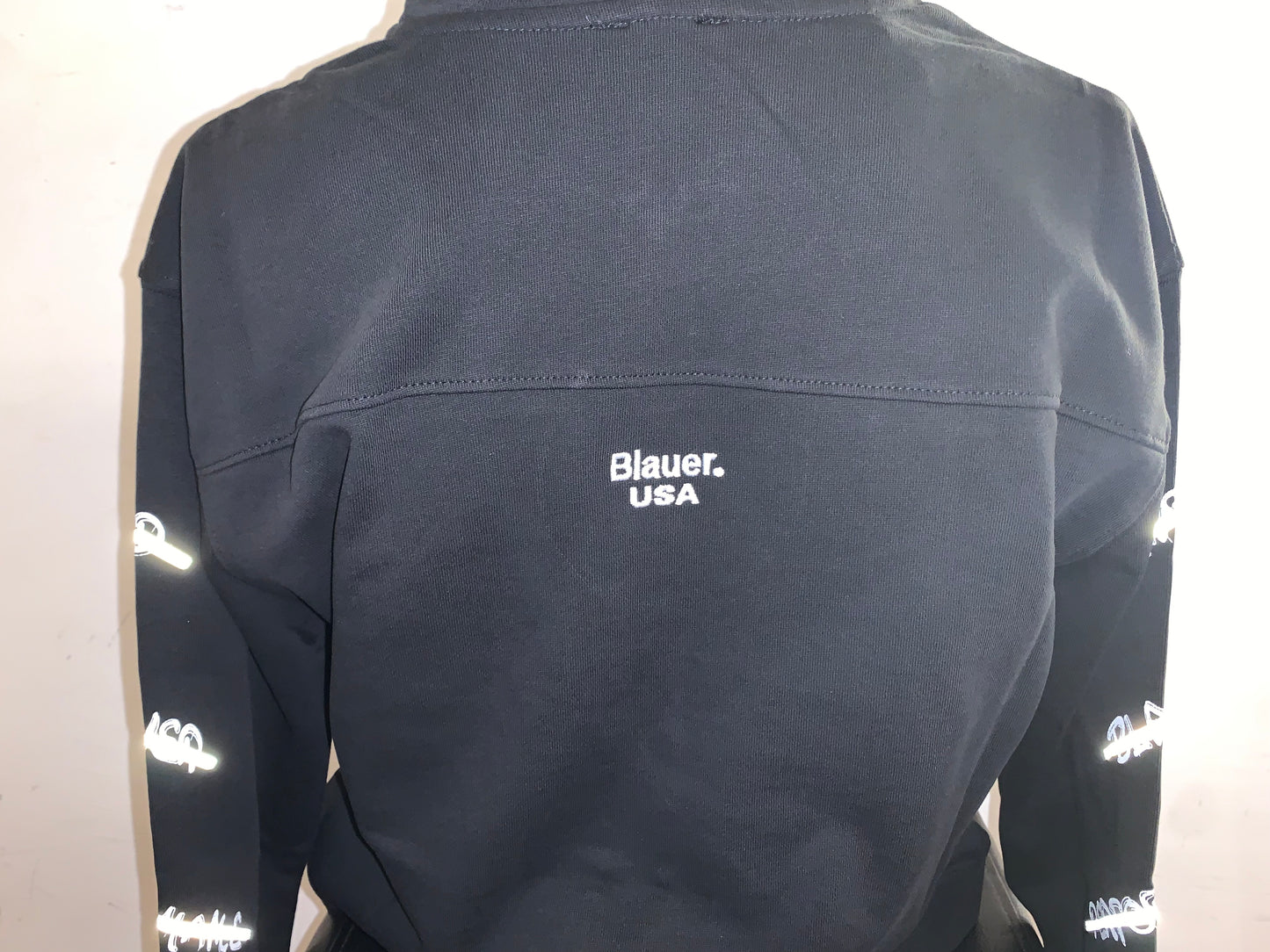 Felpa Blauer aperta con cappuccio