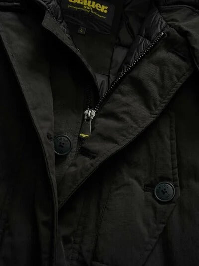 Giubbetto lungo in misto cotone Hathon Blauer