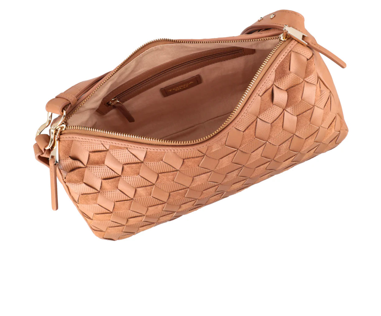 TOSCABLU
Borsa a spalla in suede Susan colore biscotto