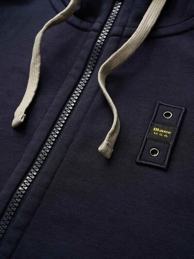 Felpa con tasca con zip Cardinton Blauer