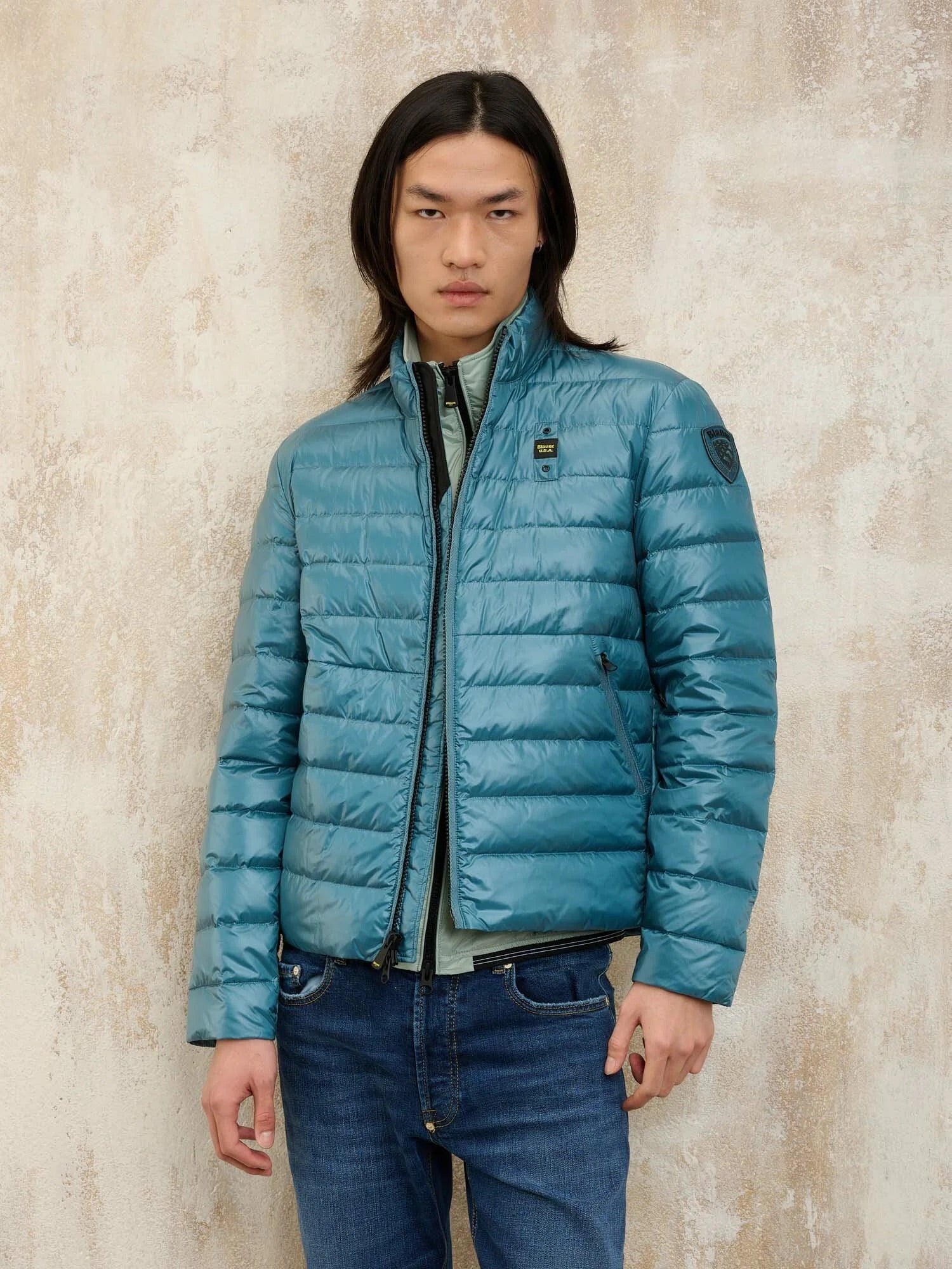 Cappuccio Giubbotto Blauer Invernale Uomo Giubbotti Invernali