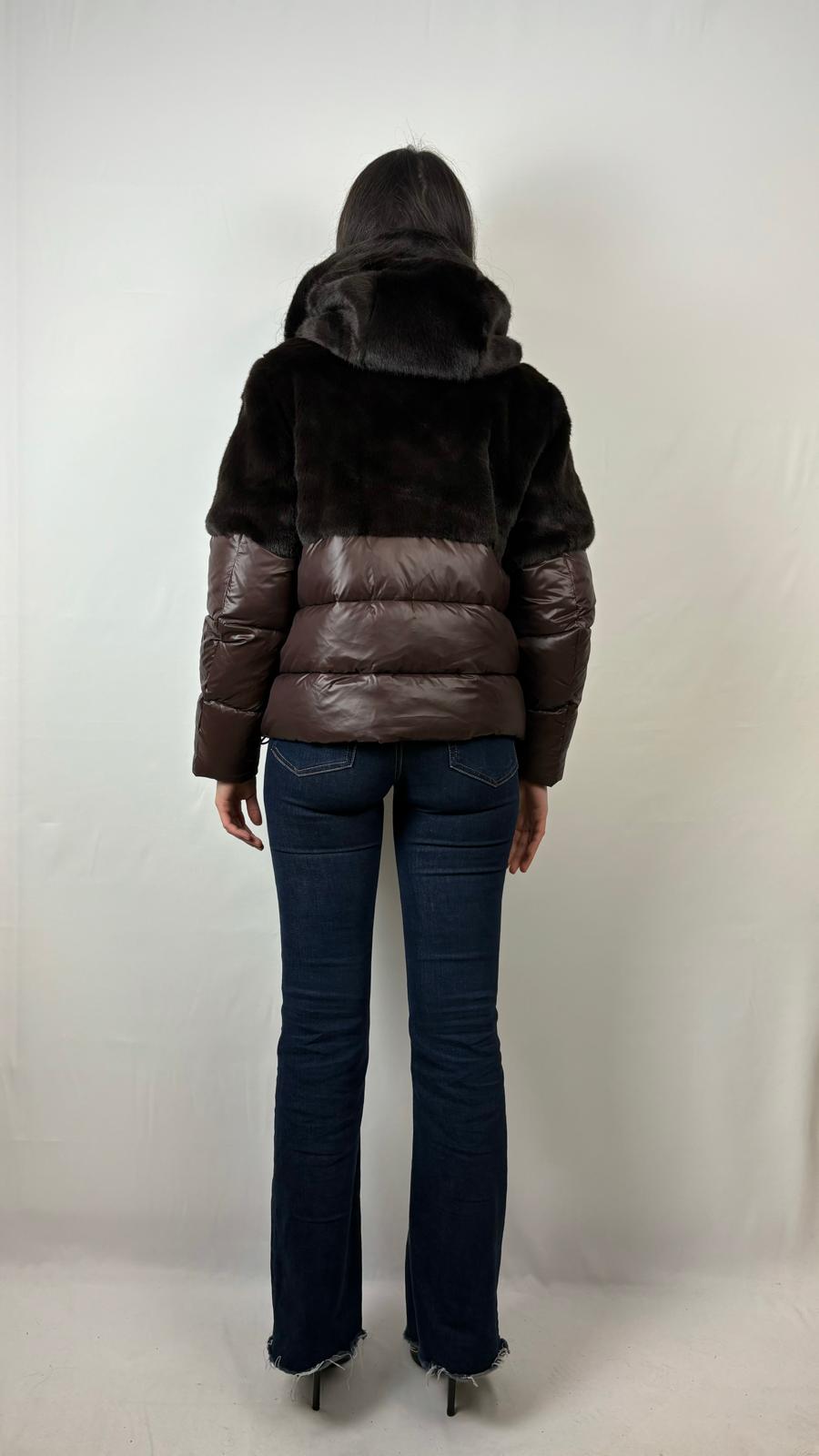 Giubbino in Misto Nylon/Pelliccia Fanevil Junior Blauer