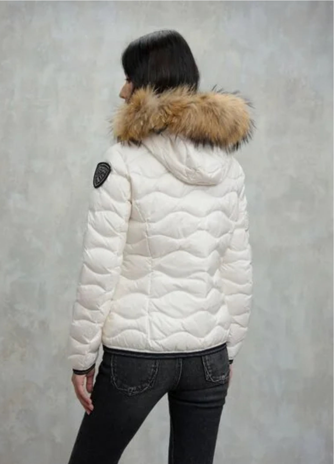 Piumino con bordo in pelliccia Aldie