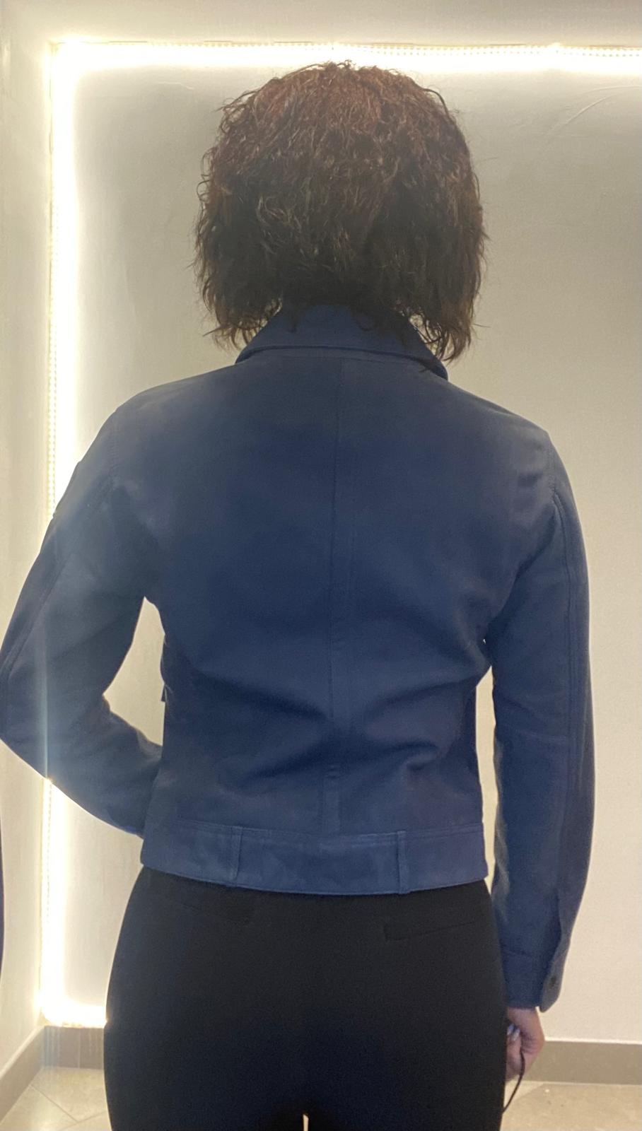 Giubbino di vera pelle scamosciato Blauer