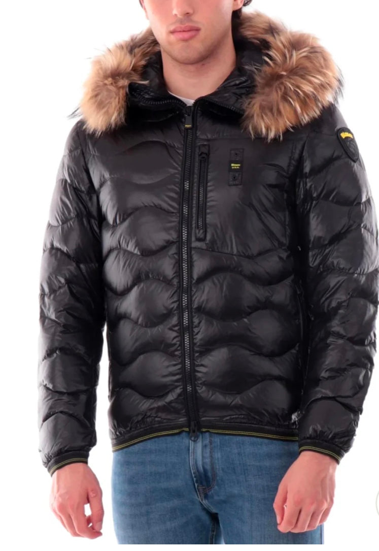 Piumino Wavefur nero uomo