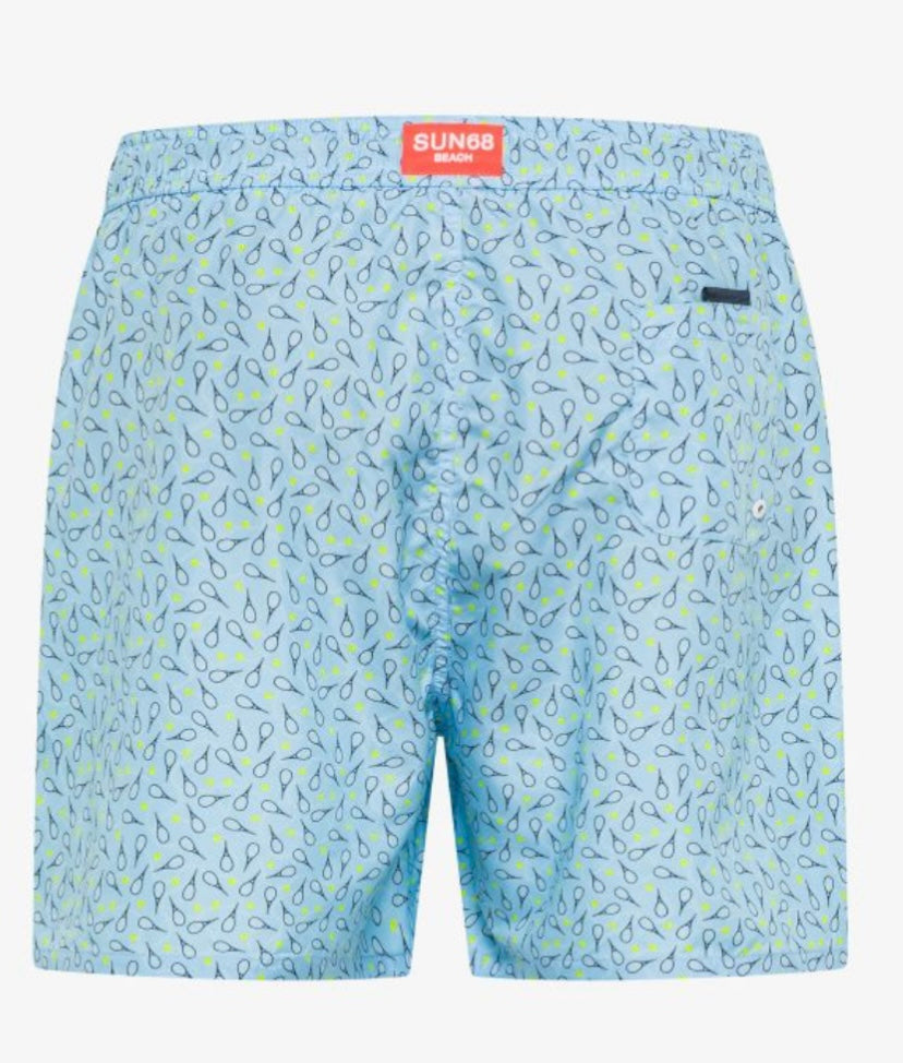 Costume con stampe azzurro Sun68