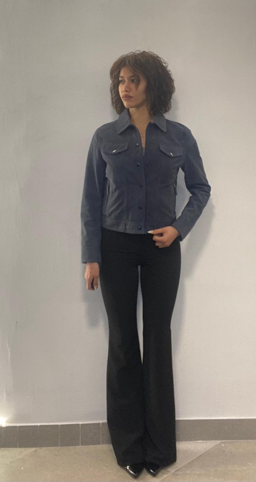 Giubbino di vera pelle scamosciato Blauer