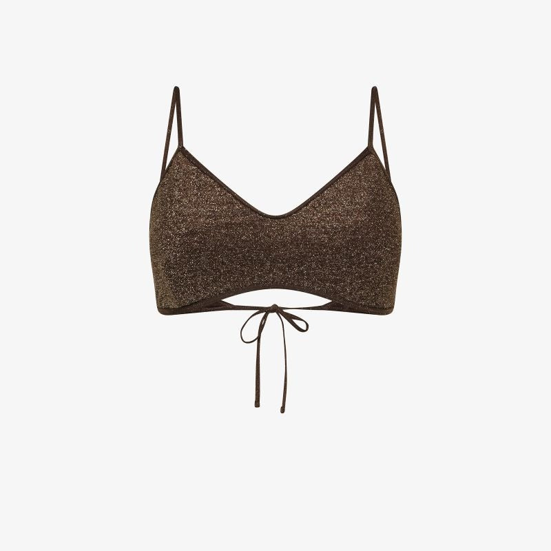 Top mare in lurex marrone cacao Sun68