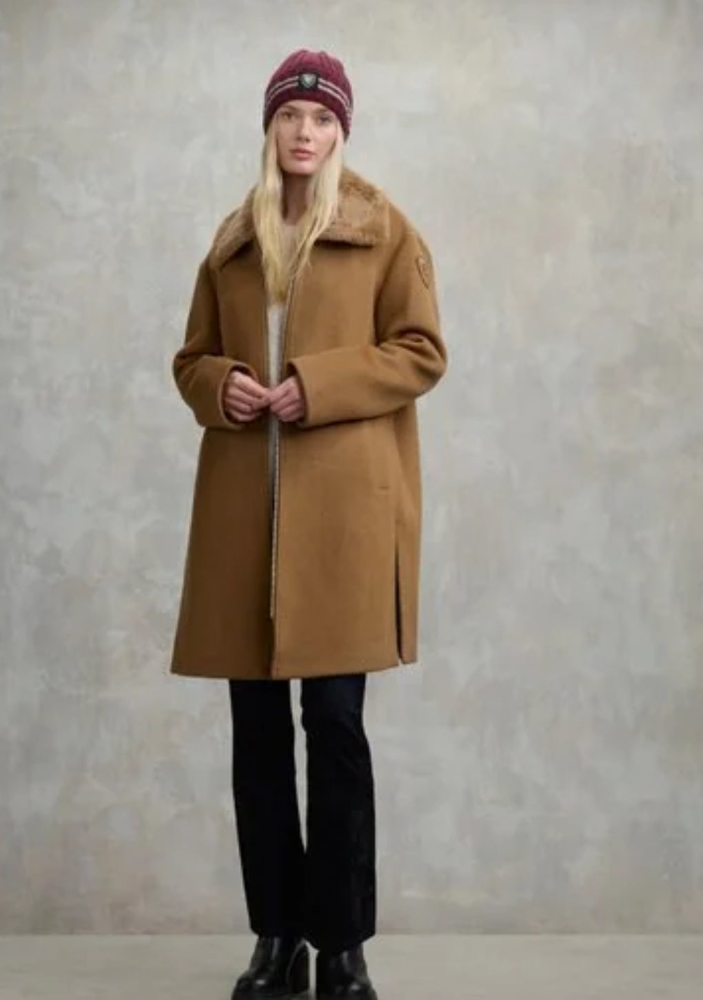 Cappotto con pelliccia Elmira