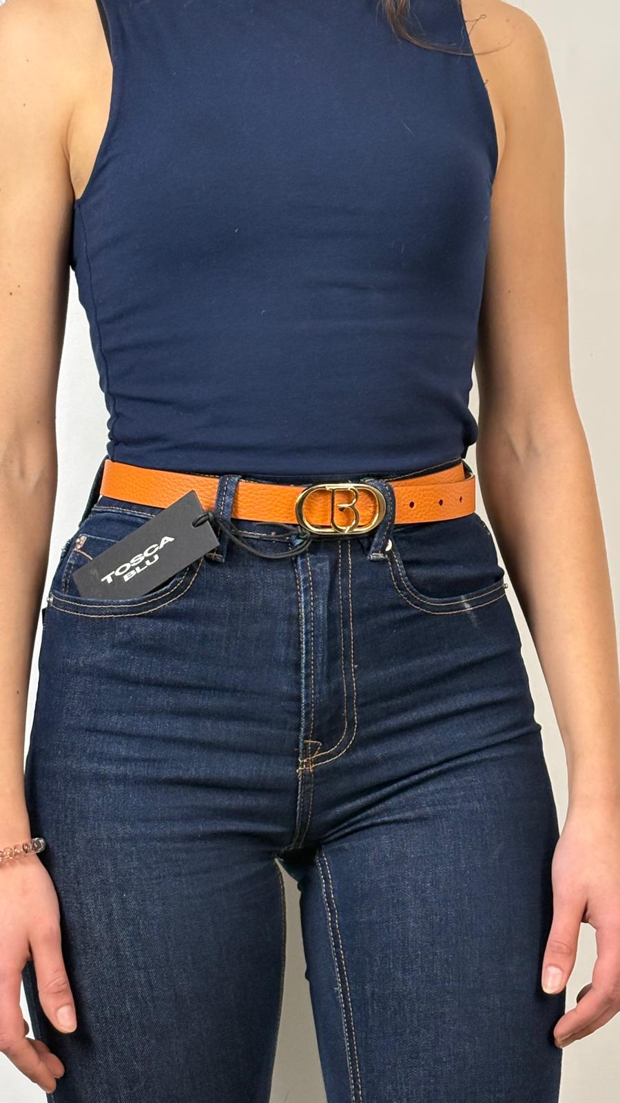 Cintura reversibile Tosca Blu
