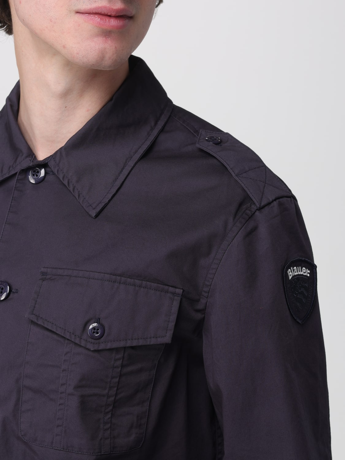 Camicia con controspalline Langley Blauer