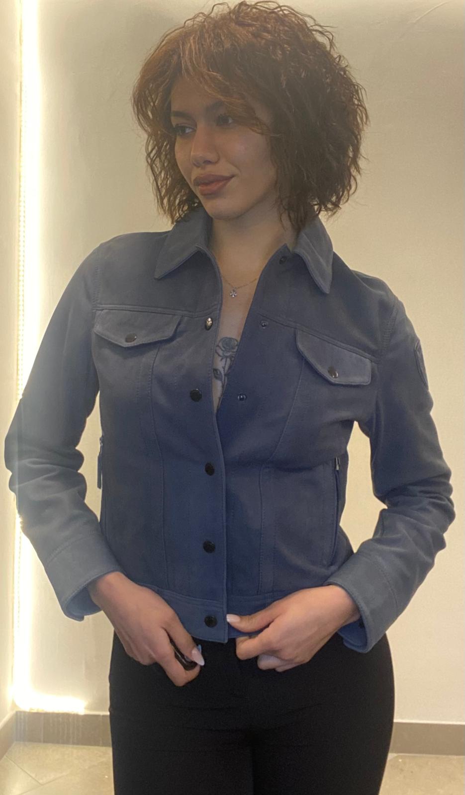 Giubbino di vera pelle scamosciato Blauer