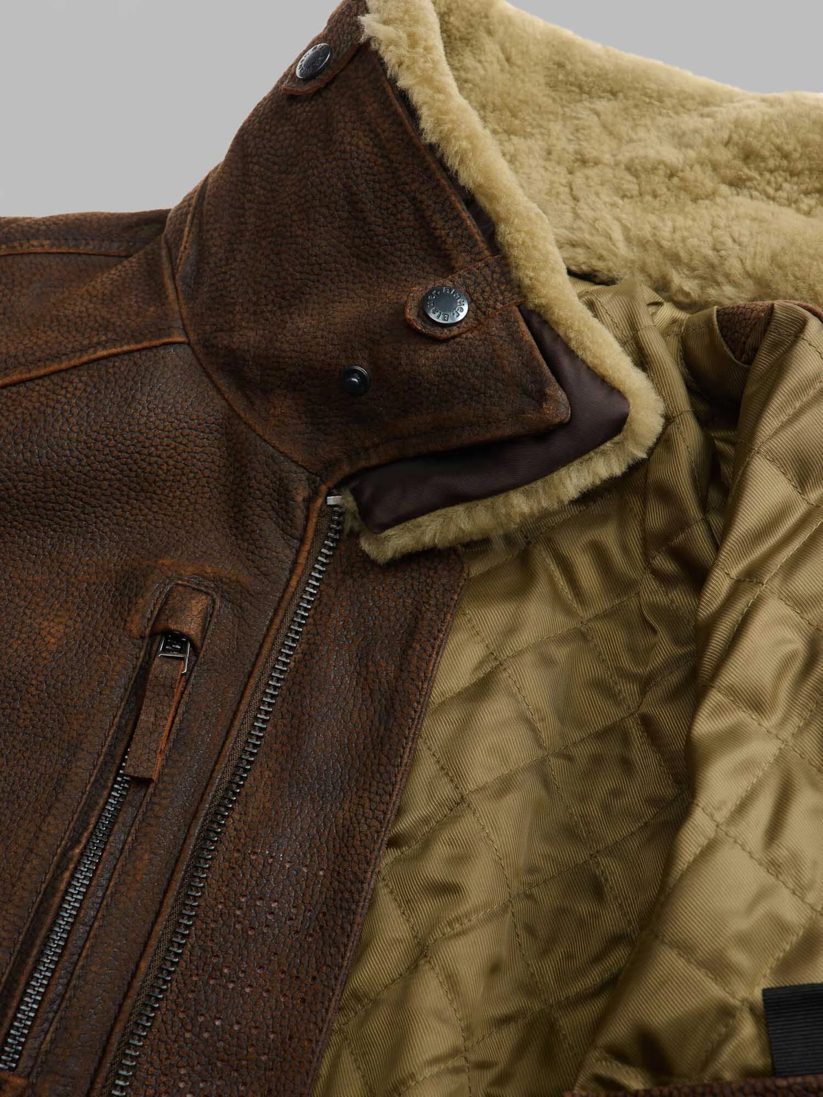 Bomber con collo in pelliccia Cheitons