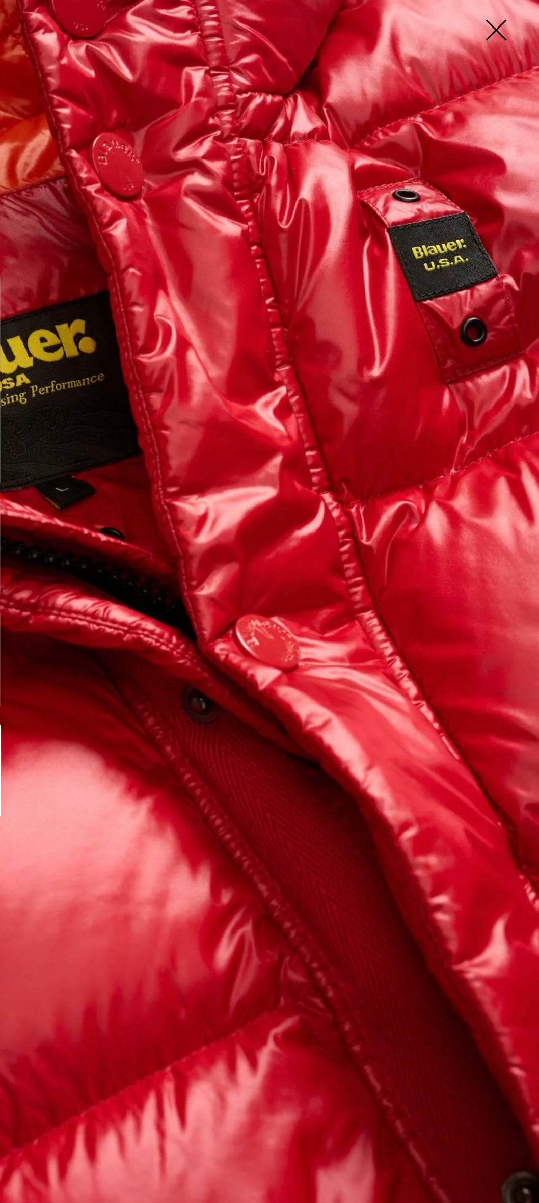 Giacca in piumino a righe Clipper