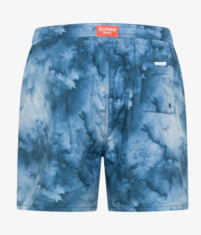 Costume in nylon stampato avio scuro Sun68