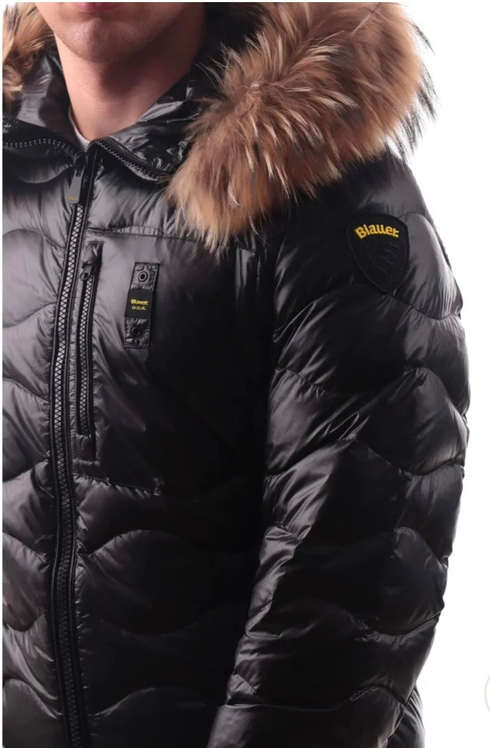 Piumino Wavefur nero uomo