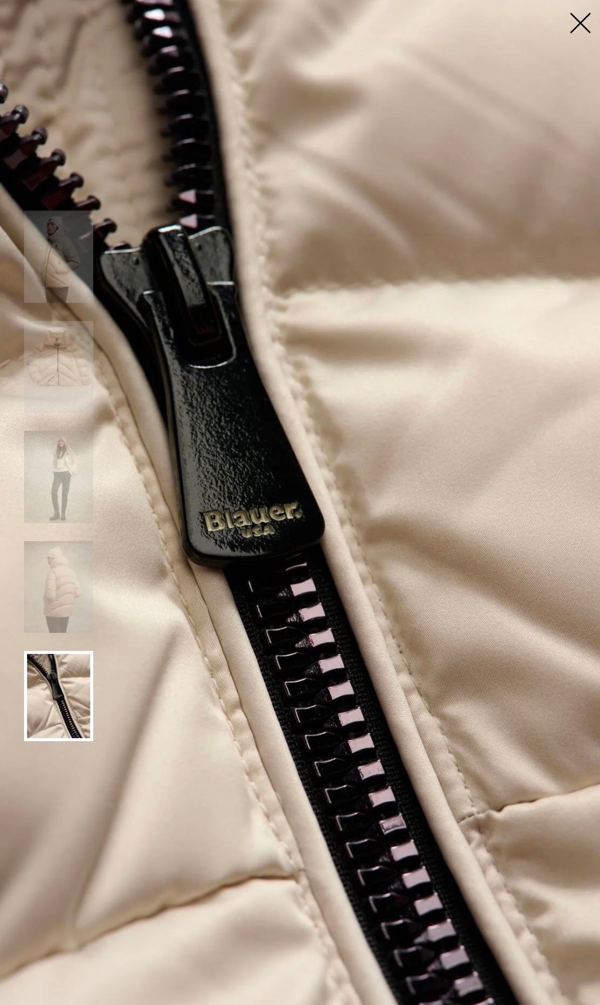 Piumino con collo ampio Maryland