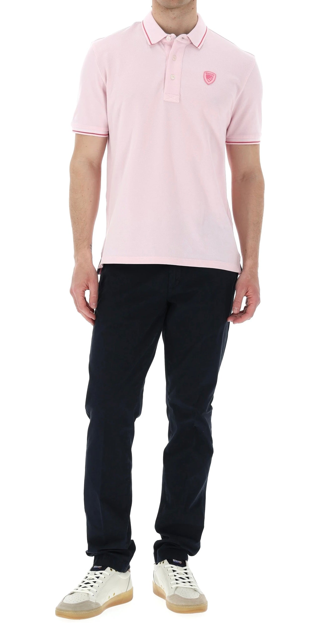 polo doppia riga Agassiz Blauer