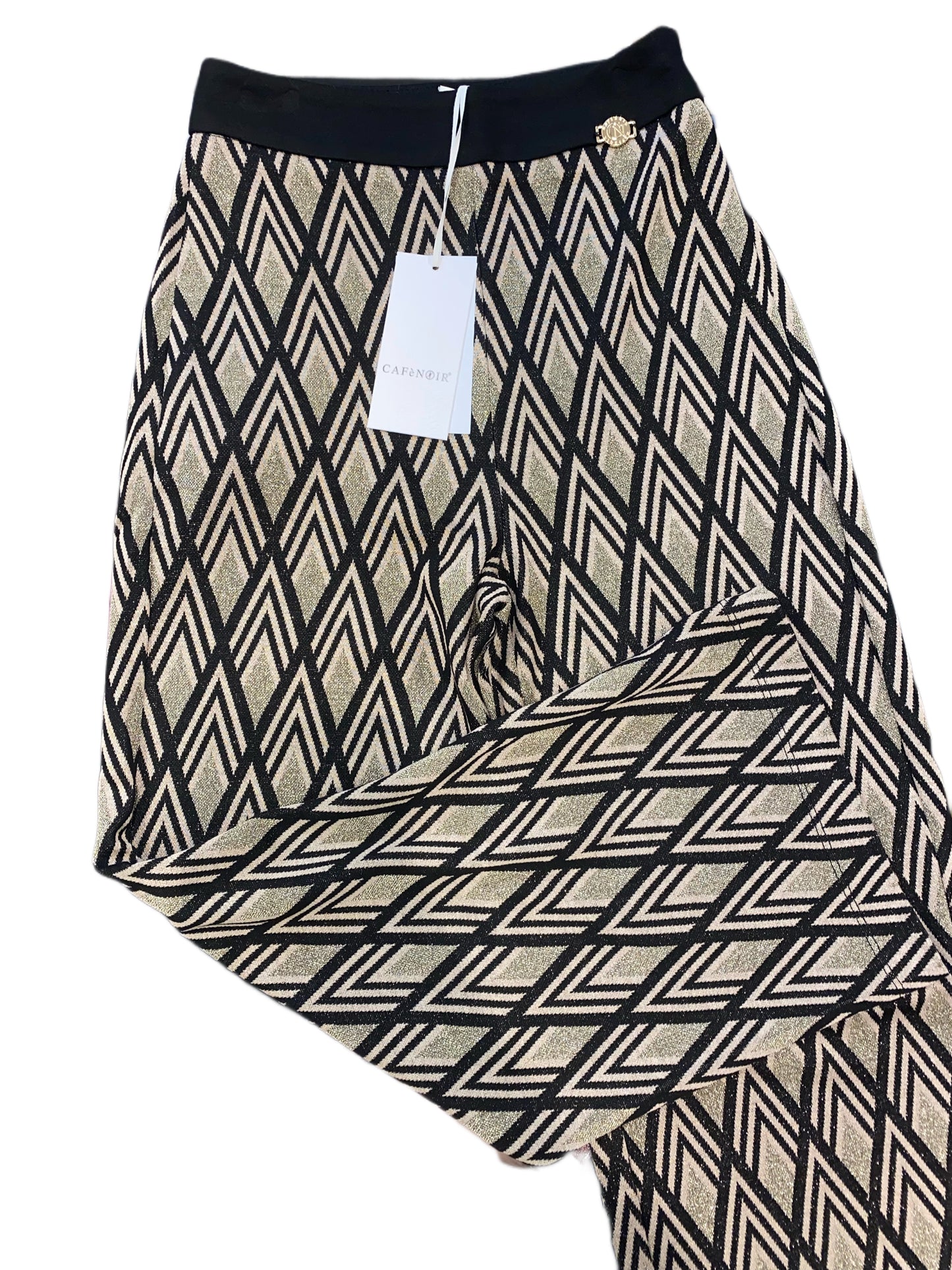 Pantalone fantasia a palazzo Cafè-Noir