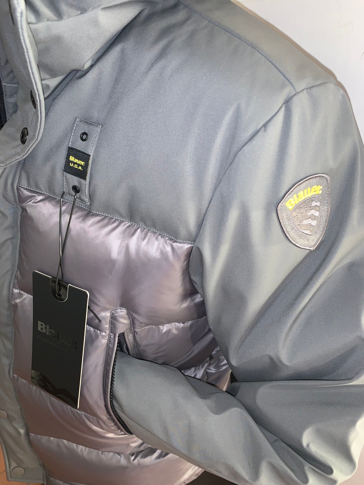 Piumino nylon e neoprene Blauer