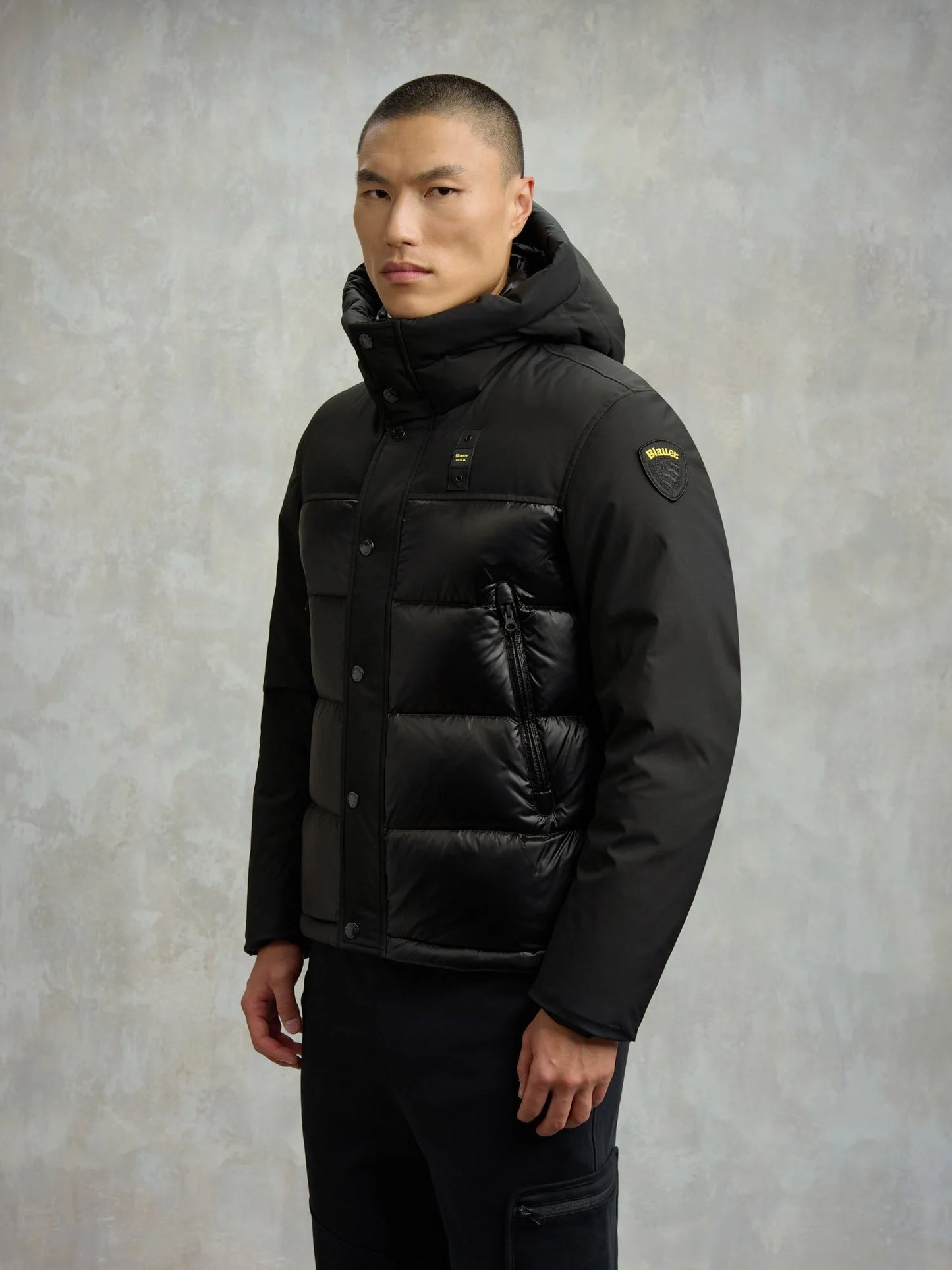 Piumino nylon e neoprene Brook