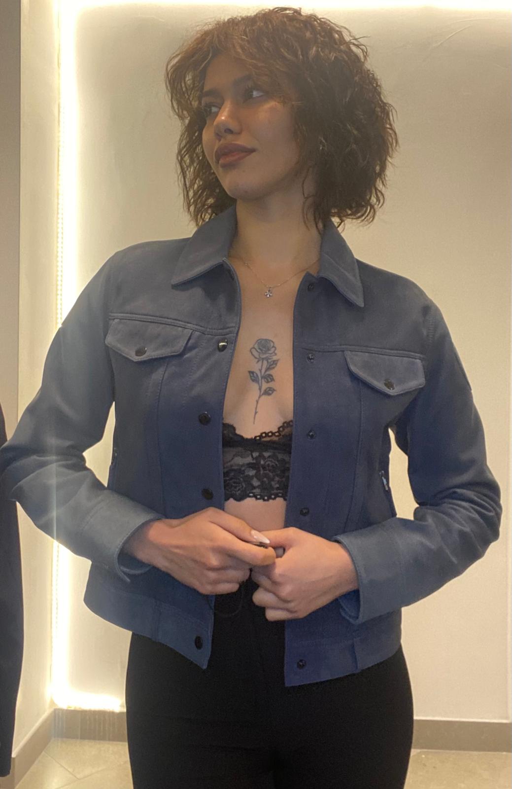 Giubbino di vera pelle scamosciato Blauer