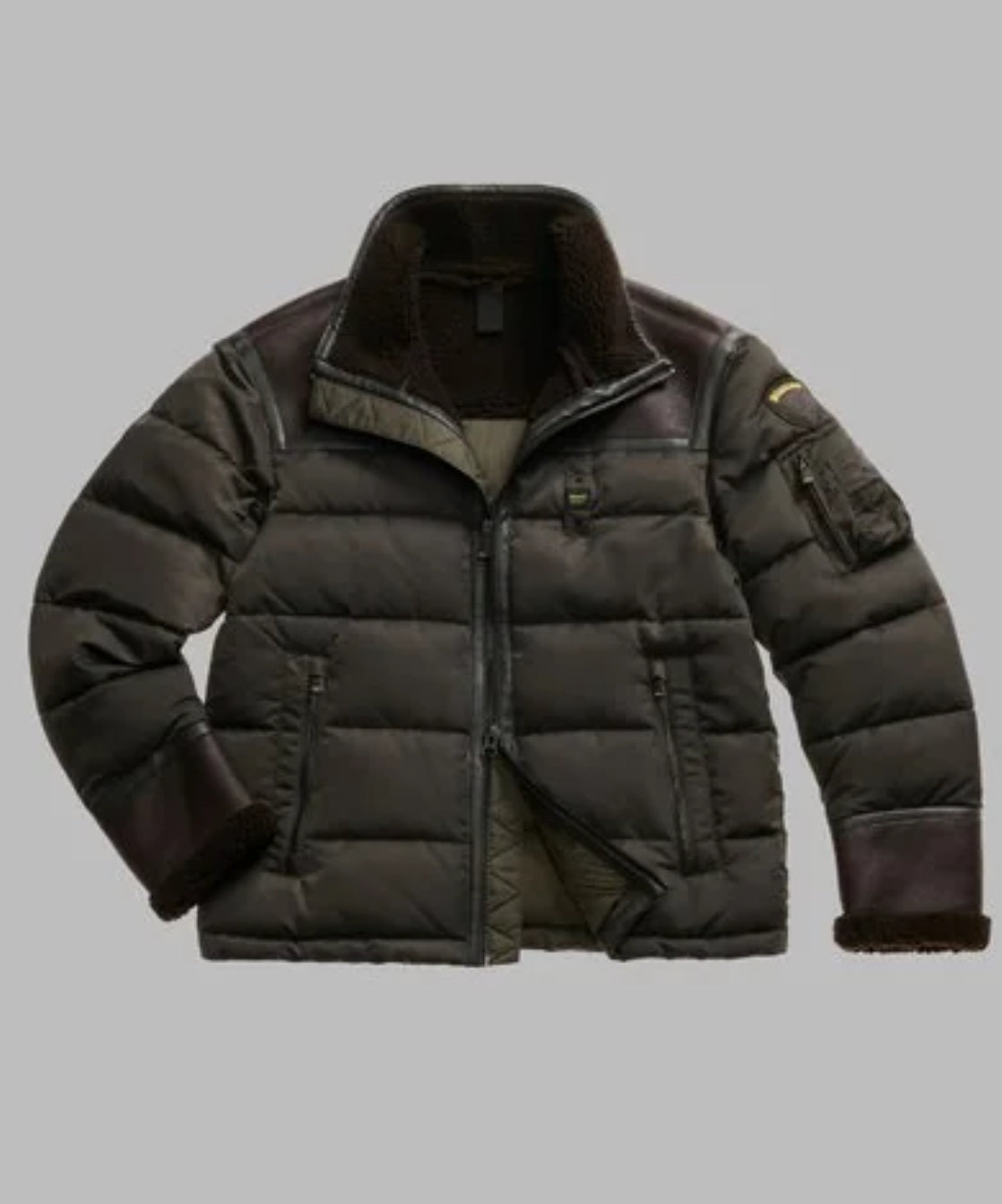 Giubbetto nylon e montone eco Organ