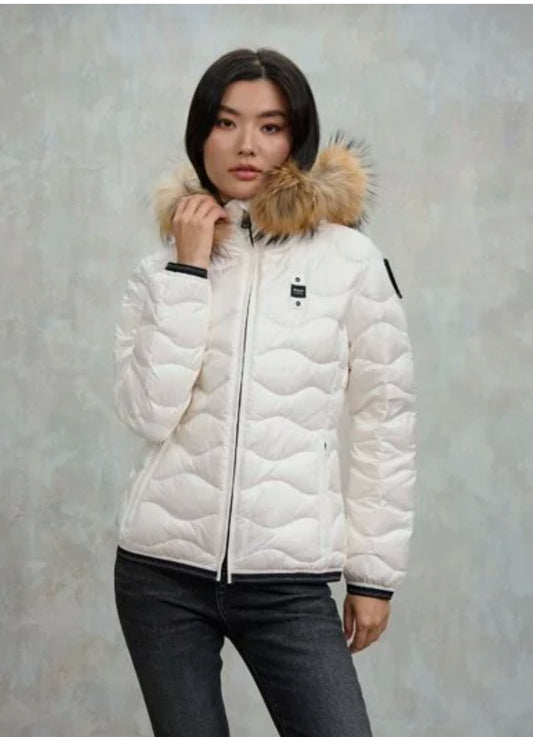 Piumino con bordo in pelliccia Aldie