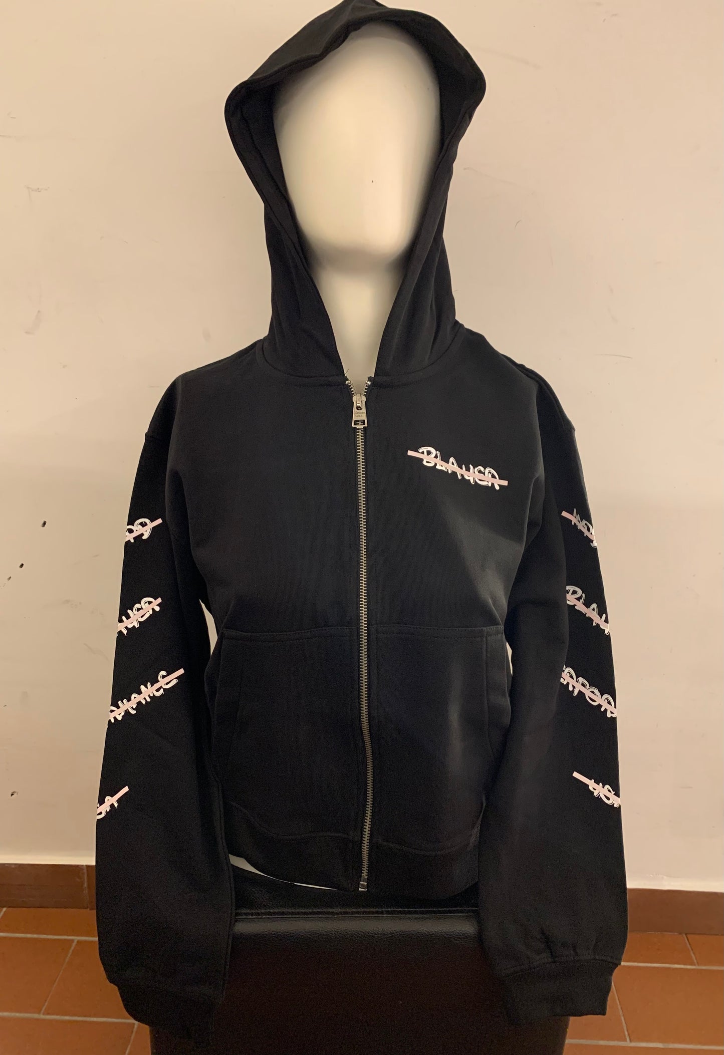 Felpa Blauer aperta con cappuccio