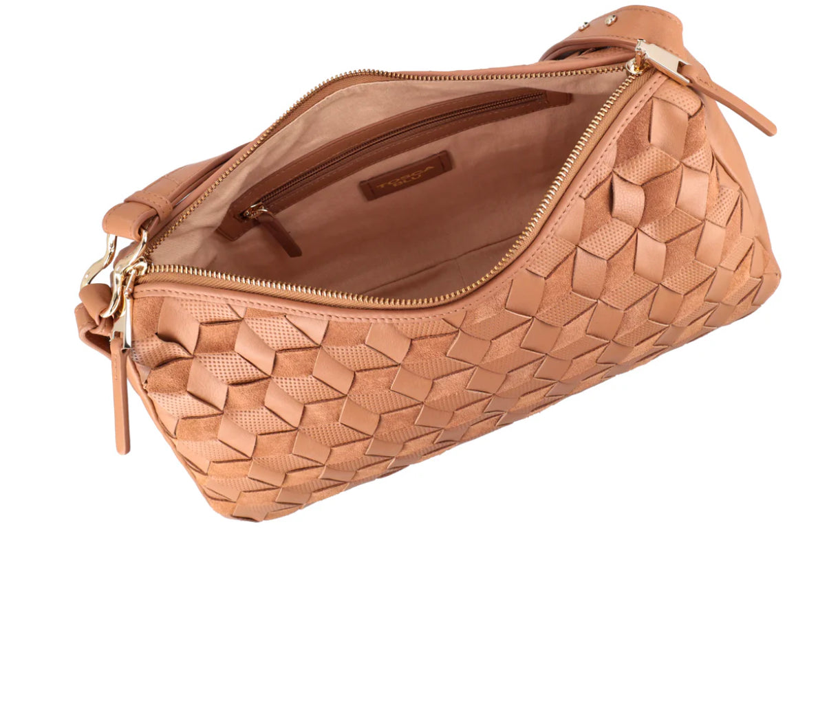 TOSCABLU
Borsa a spalla in suede Susan colore biscotto