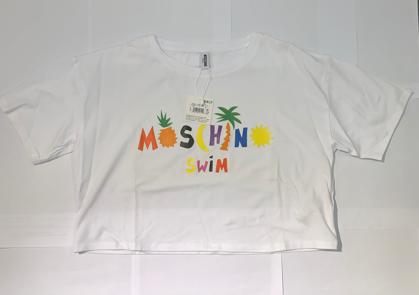 T-shirt cropped Moschino Swim