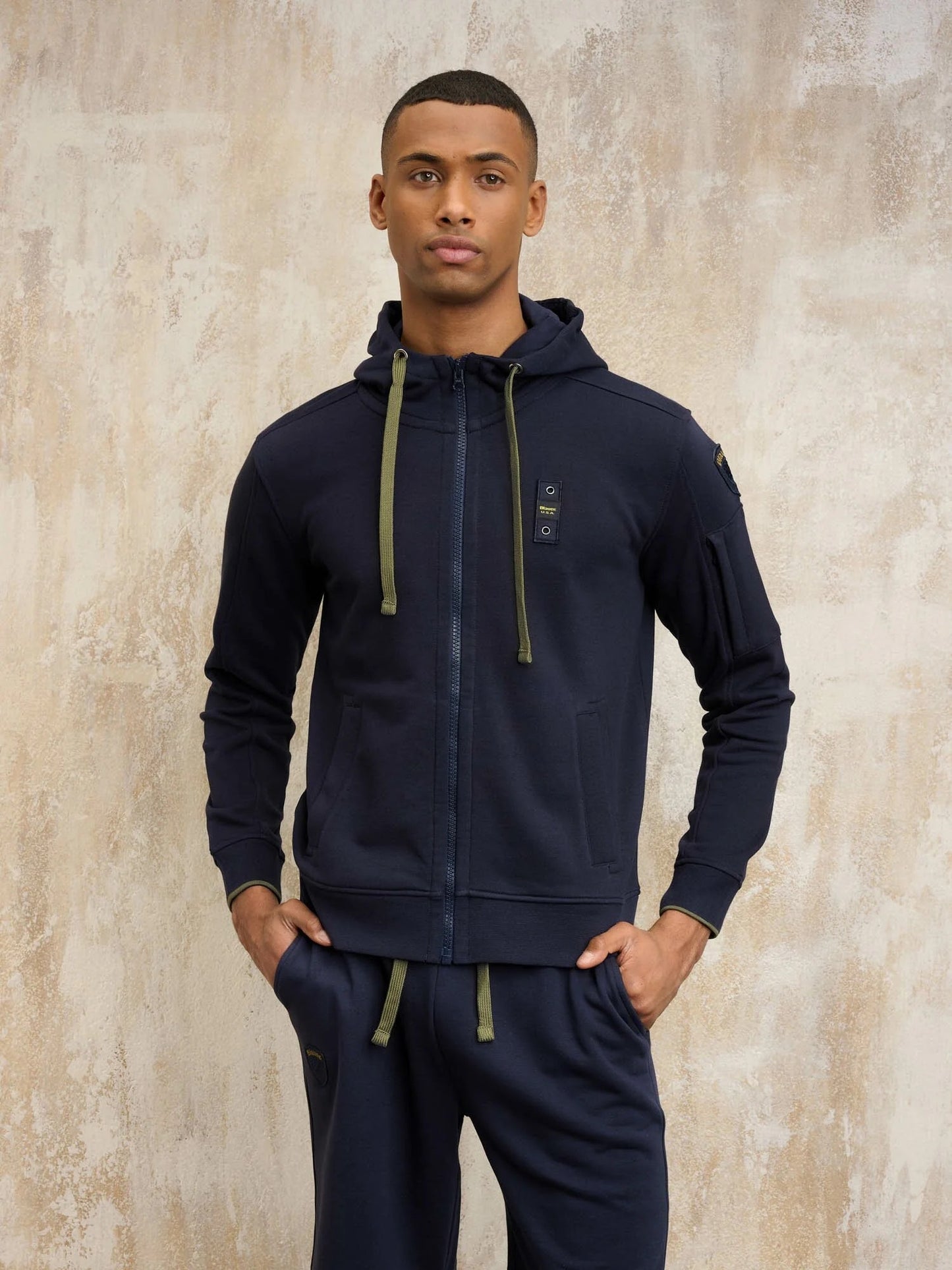 Felpa Blauer con zip