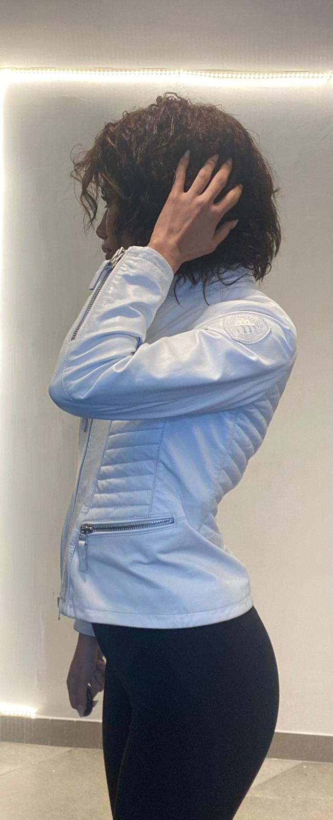 chiodo di vera pelle Blauer