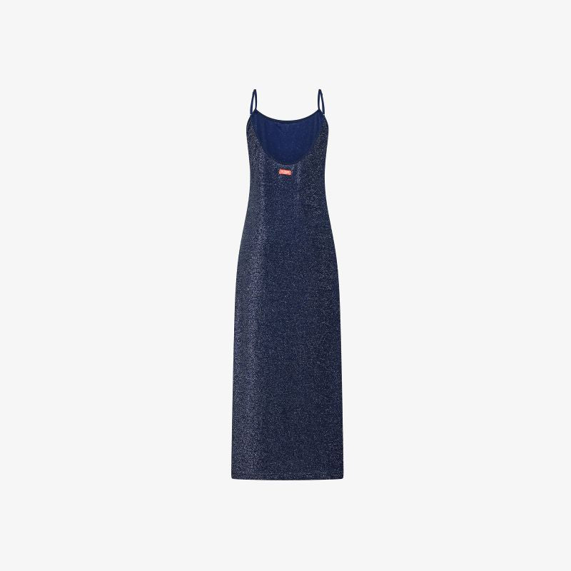 Abito in lurex blu navy Sun68