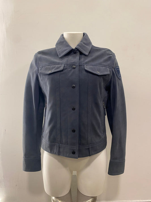 Giubbino di vera pelle scamosciato Blauer