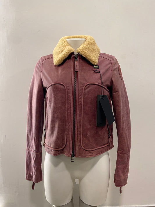 Giubbino geneva in pelle Blauer