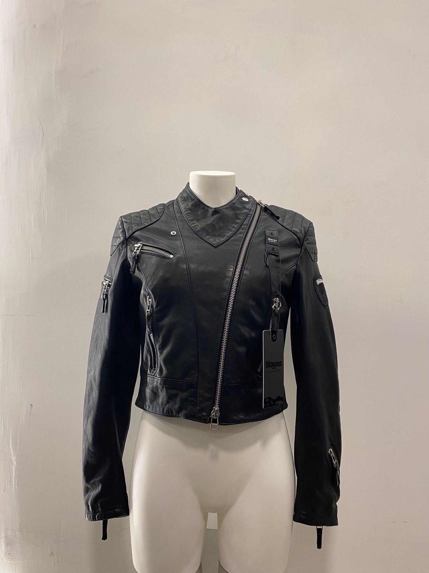 Giubbino casey in pelle Blauer