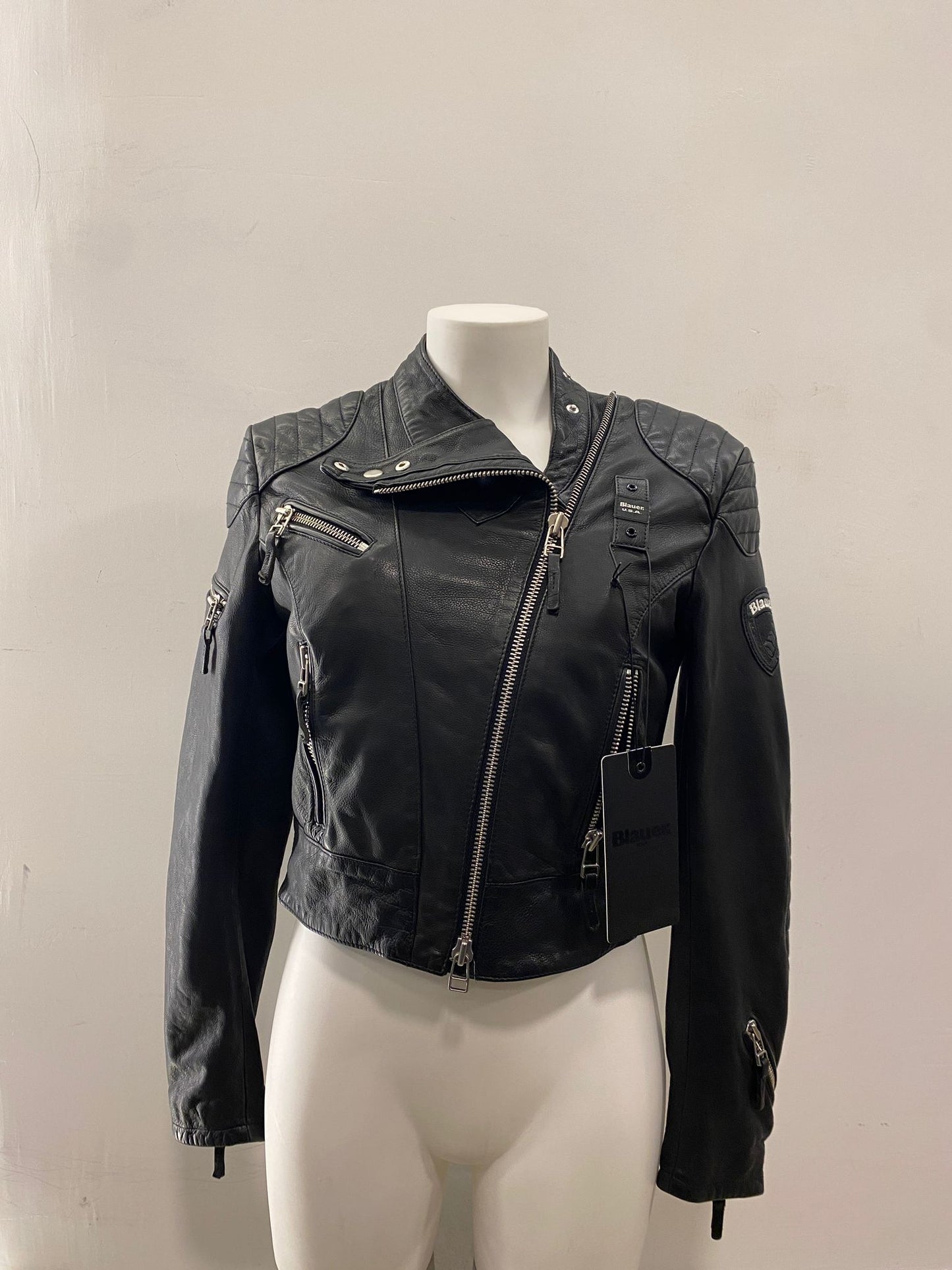 Giubbino casey in pelle Blauer