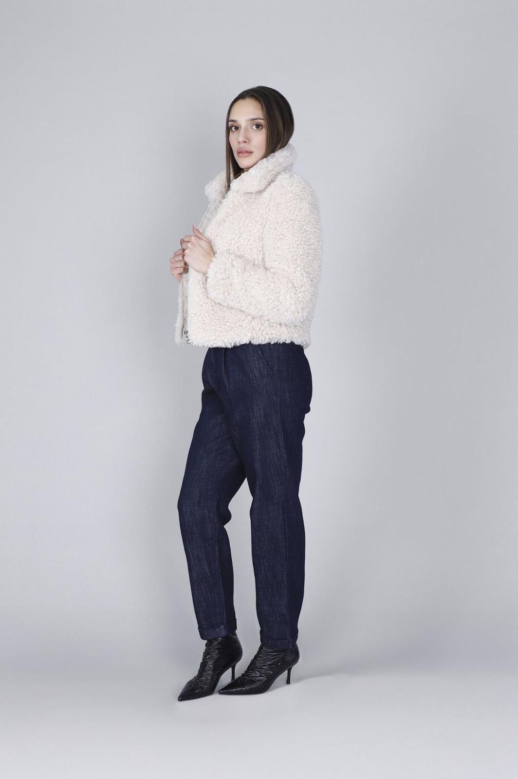 Giubotto effetto pelliccia curly avena Cafè Noir