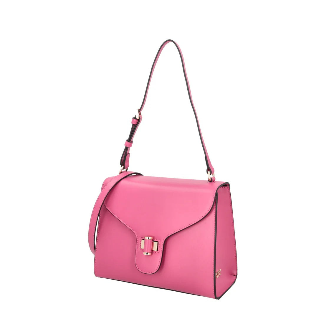 Borsa a spalla Grace in pelle con tracolla colore fucsia Tosca Blu