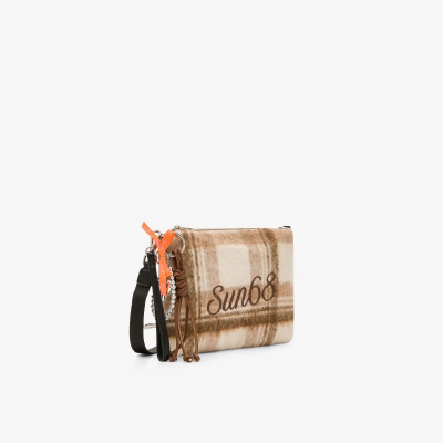 pochette in misto lana con charms Sun68