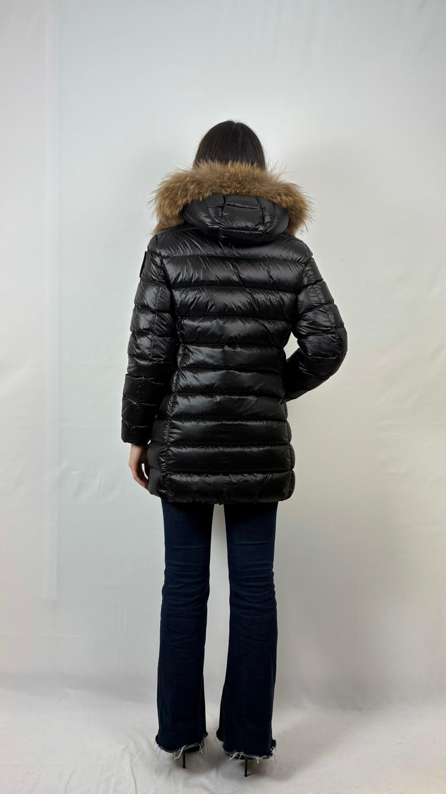 Piumino lungo con pelliccia Kristin junior
