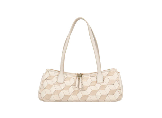 Borsa in suede Susan colore avorio Tosca Blu
