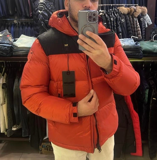 2 piumini Blauer + mou nere