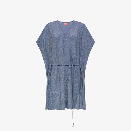 Caftano in lurex blu avio Sun68