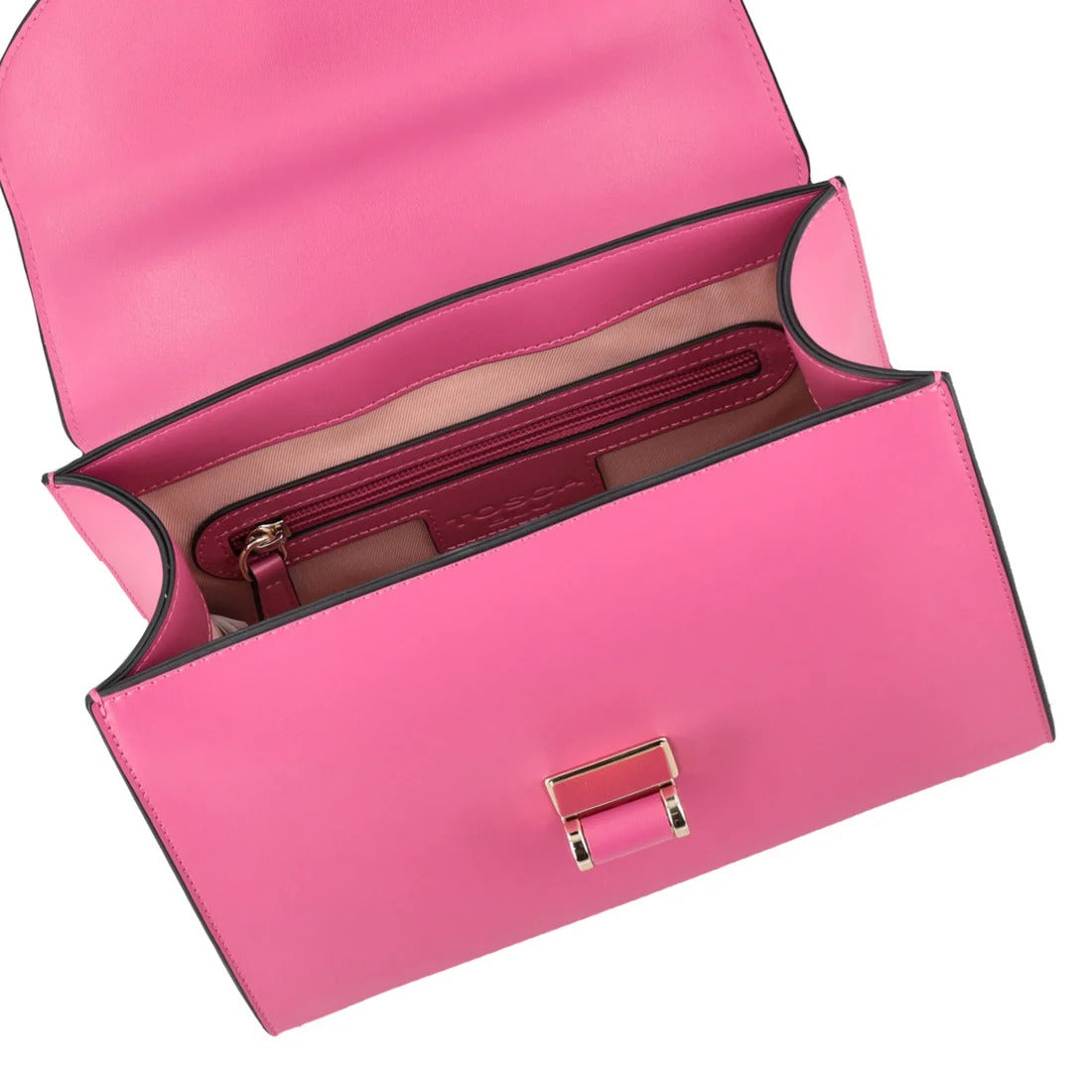 Borsa a spalla Grace in pelle con tracolla colore fucsia Tosca Blu