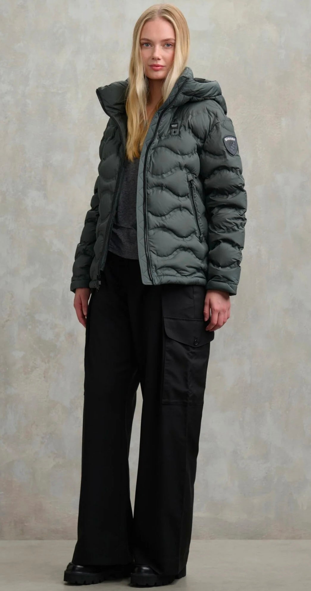 Giacca in piumino con onda saldata Madeline