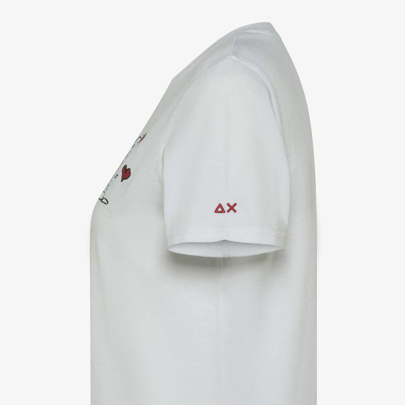 T-shirt girocollo Peanuts in jersey di cotone Sun68