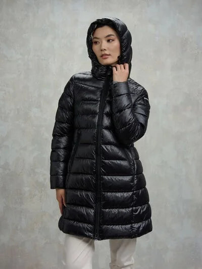 Giubbetto lungo micro rip Adelaide Blauer